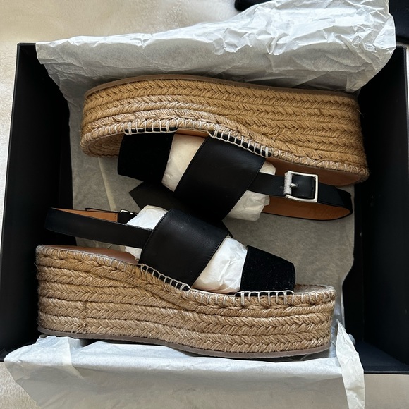 Rag & Bone - Edie Wedge Sandal - Size 39 - BLK - Picture 4 of 9